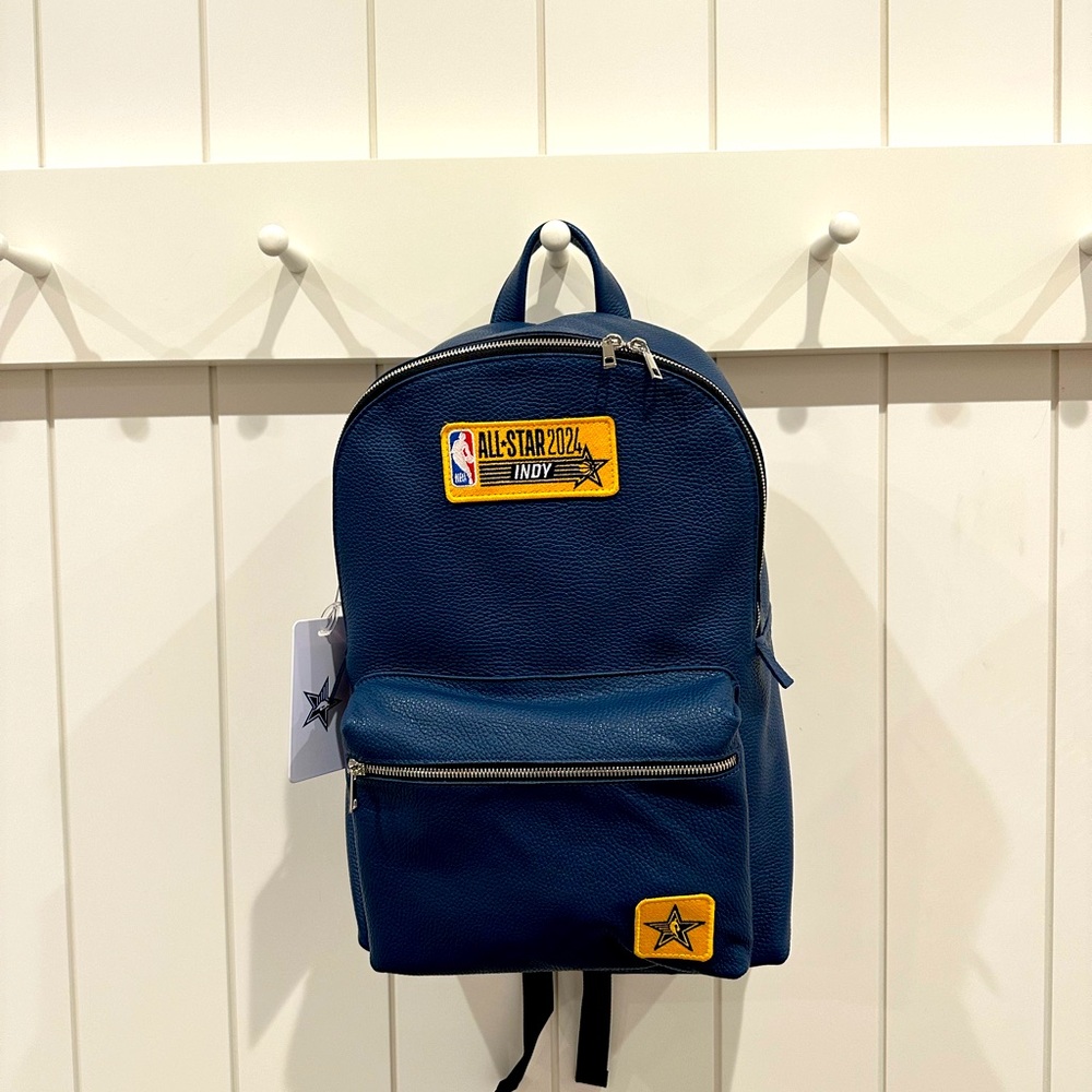 Leather backpack, NBA 2024 Indiana All-Star weekend